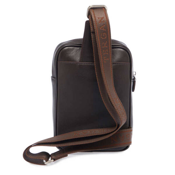 Kahverengi Deri Erkek Çapraz Askılı Çanta - S1AC00021479-D38 - 3