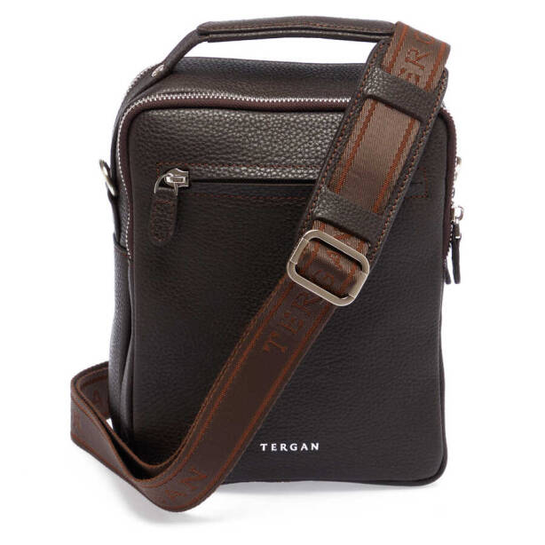 Kahverengi Hakiki Deri Erkek Çapraz Askılı Çanta - S1AC00021482-A42 - 3