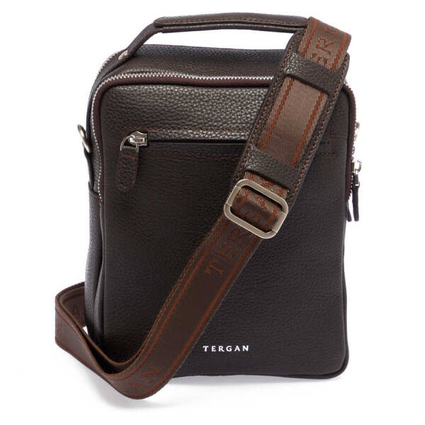 Kahverengi Hakiki Deri Erkek Çapraz Askılı Çanta - S1AC00021482-A42 - 3