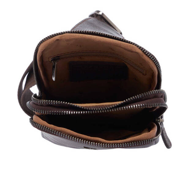 Kahverengi Deri Erkek Çapraz Askılı Çanta - S1AC00021487-A7P - 4