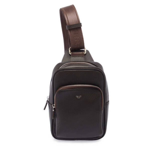 Kahverengi Deri Erkek Çapraz Askılı Çanta - S1AC00021490-U5H - 1