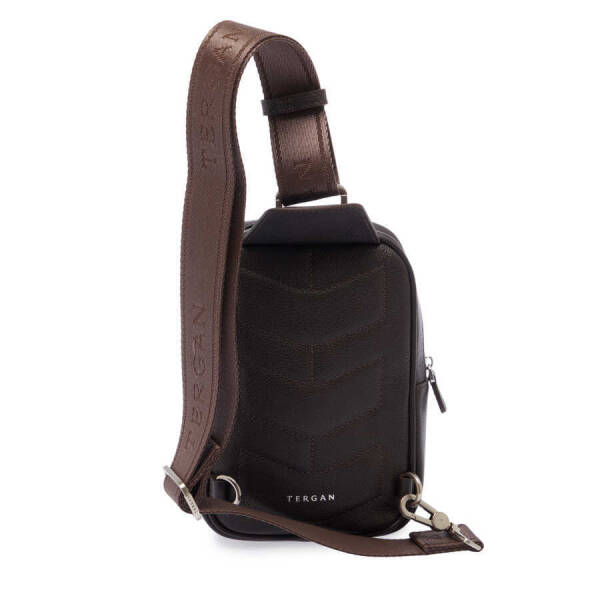 Kahverengi Deri Erkek Çapraz Askılı Çanta - S1AC00021490-U5H - 3