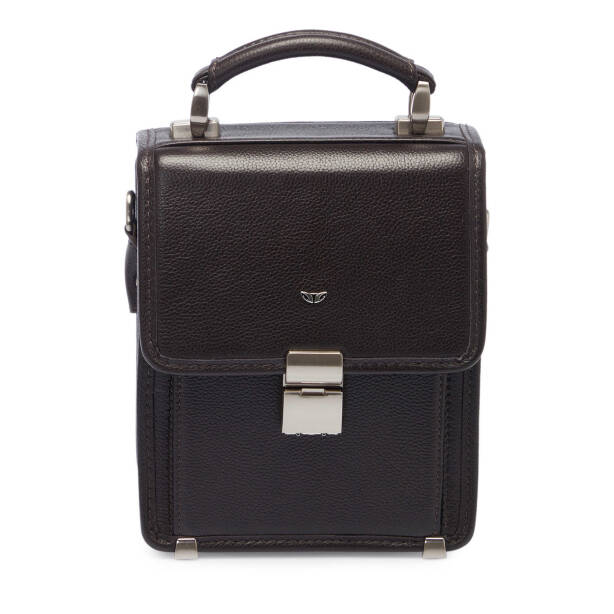 Kahverengi Deri Erkek Çapraz Askılı Çanta - S1AC00021498-A7P - Tergan