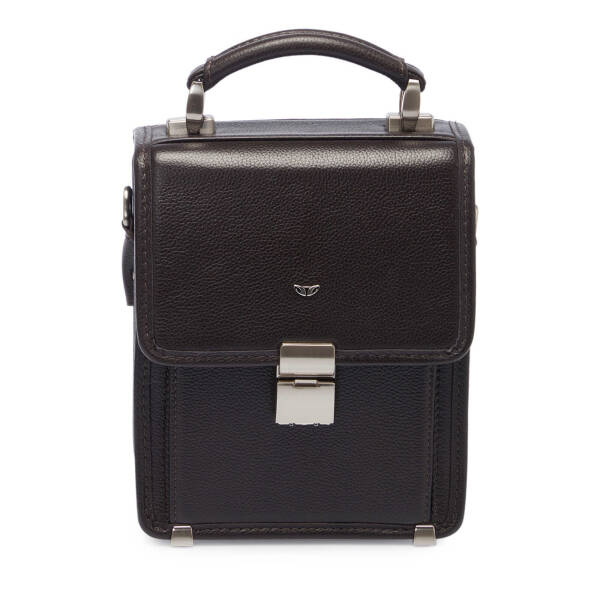 Kahverengi Deri Erkek Çapraz Askılı Çanta - S1AC00021498-A7P - 1