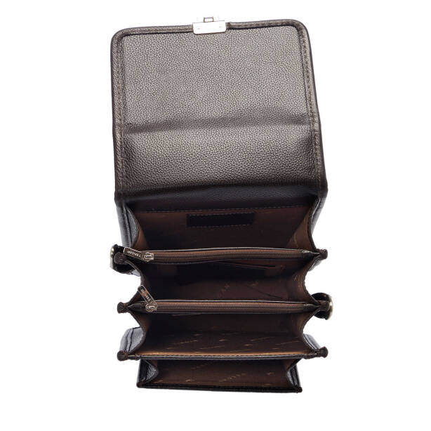 Kahverengi Deri Erkek Çapraz Askılı Çanta - S1AC00021498-A7P - Tergan