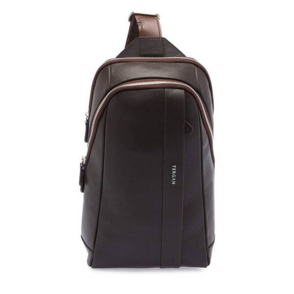 Kahverengi Deri Erkek Çapraz Askılı Çanta - S1AC00021502-A87 - 1