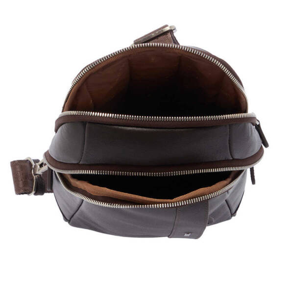 Kahverengi Deri Erkek Çapraz Askılı Çanta - S1AC00021502-A87 - 4