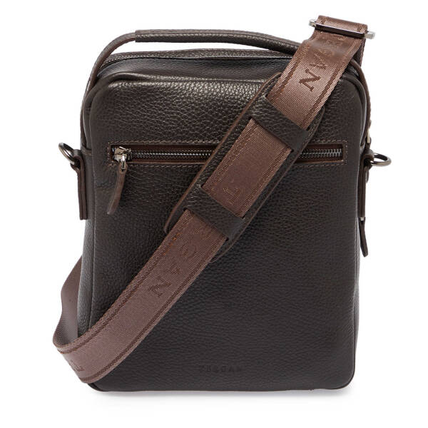 Kahverengi Deri Erkek Çapraz Askılı Çanta - S1AC00021522-A42 - 3