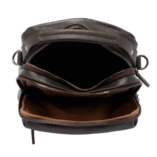 Kahverengi Deri Erkek Çapraz Askılı Çanta - S1AC00021522-A42 - 4