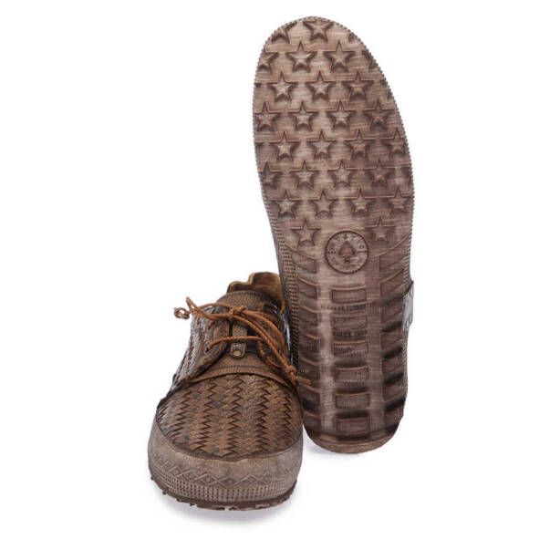 Kahverengi Deri Erkek Casual Ayakkabı - E24I1AY56754-A24 - 4