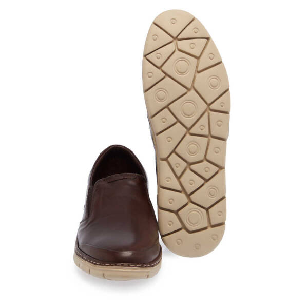 Kahverengi Deri Erkek Casual Ayakkabı - E24I1AY56762-A24 - 4