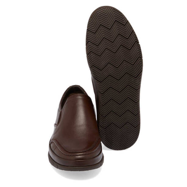 Kahverengi Deri Erkek Casual Ayakkabı - E24I1AY56773-A24 - 4