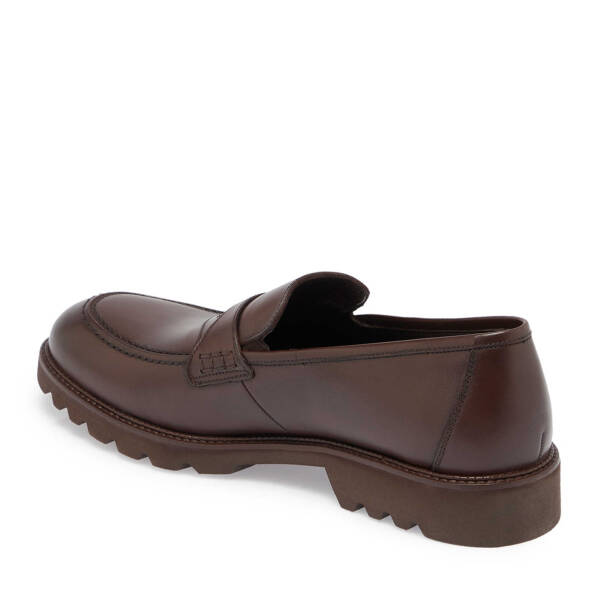 Kahverengi Deri Erkek Casual Ayakkabı - E24S1AY56964-B90 - 2