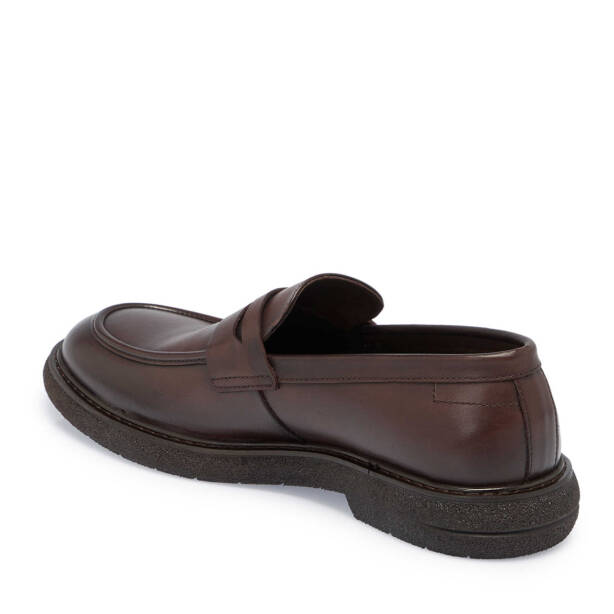 Kahverengi Deri Erkek Casual Ayakkabı - E24S1AY57074-A24 - 2