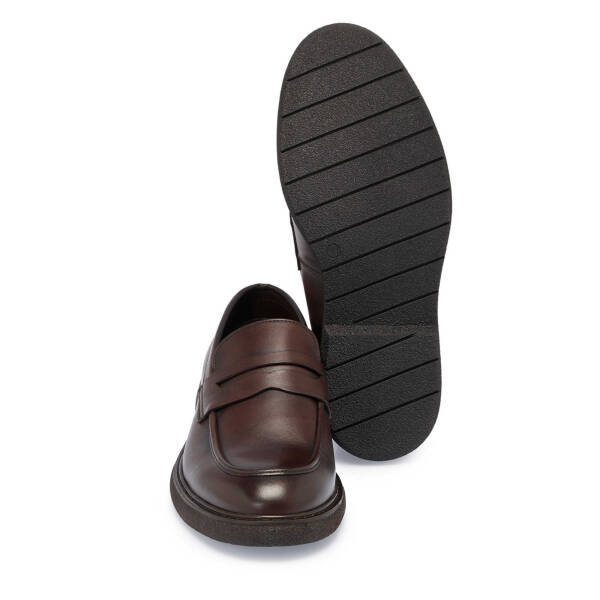 Kahverengi Deri Erkek Casual Ayakkabı - E24S1AY57074-A24 - 4