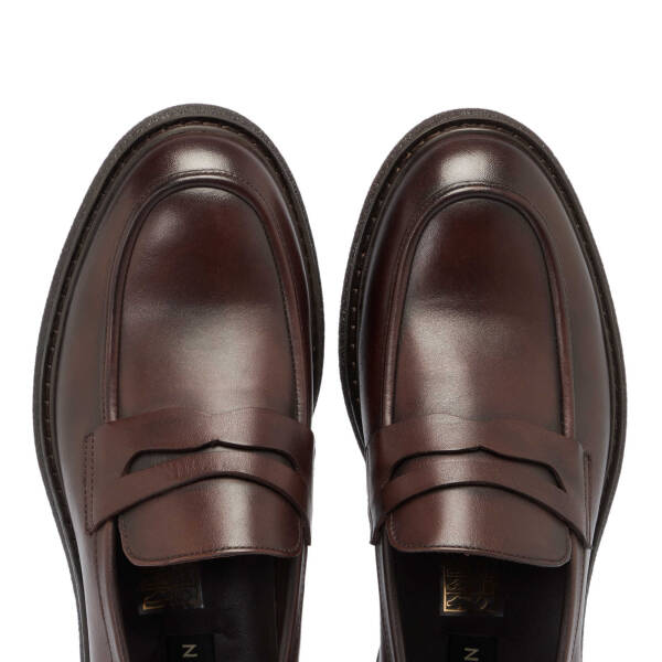 Kahverengi Deri Erkek Casual Ayakkabı - E24S1AY57074-A24 - 5