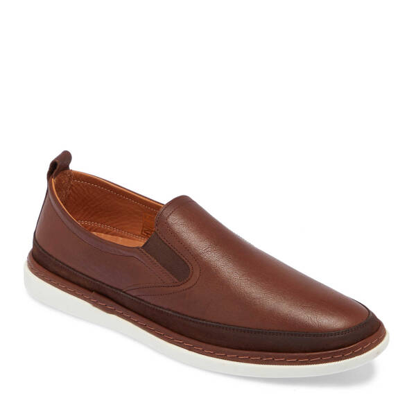 Kahverengi Hakiki Deri Erkek Casual Ayakkabı - E25I1AY57266-A24 - 1