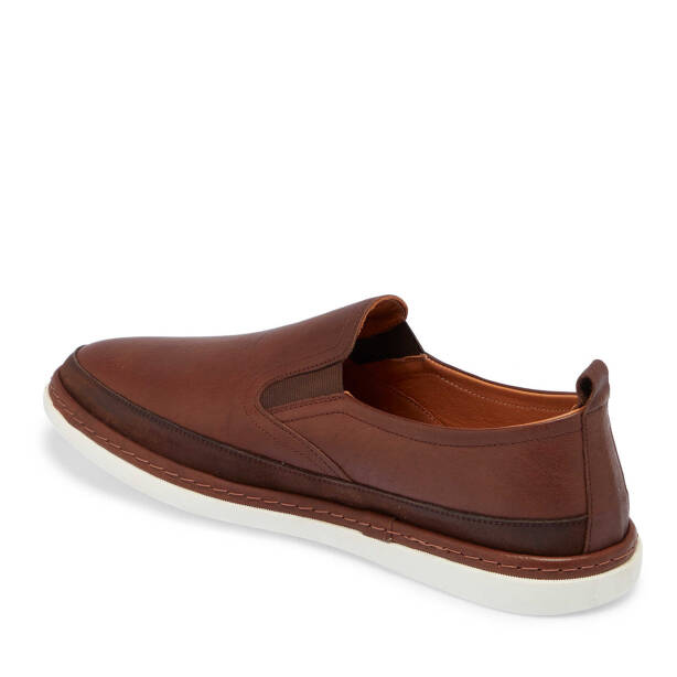 Kahverengi Hakiki Deri Erkek Casual Ayakkabı - E25I1AY57266-A24 - 2