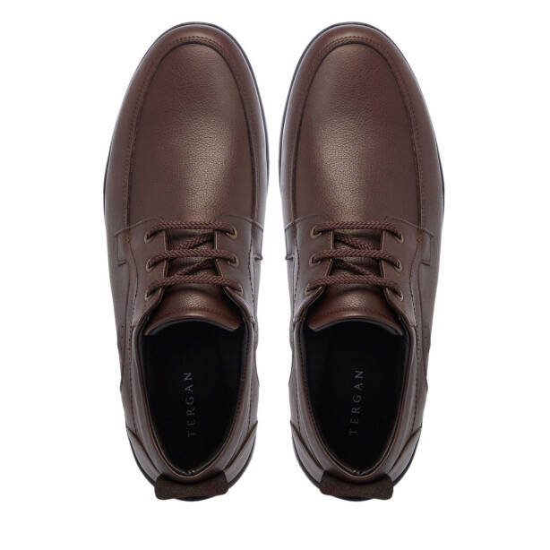 Kahverengi Hakiki Deri Erkek Casual Ayakkabı - E25I1AY57325-A24 - 5