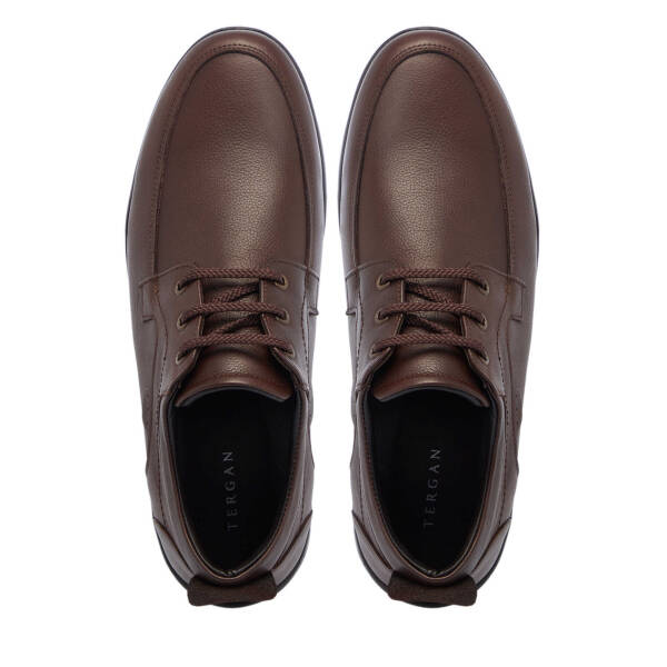 Kahverengi Hakiki Deri Erkek Casual Ayakkabı - E25I1AY57325-A24 - 5