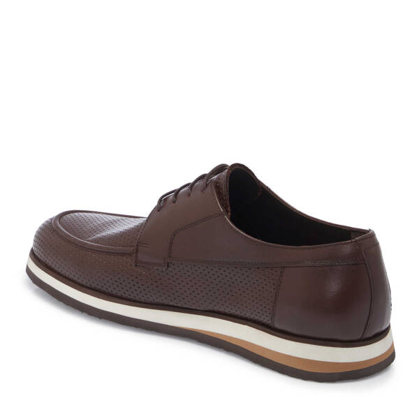 Kahverengi Hakiki Deri Erkek Casual Ayakkabı - E25I1AY57340-B90 - 2