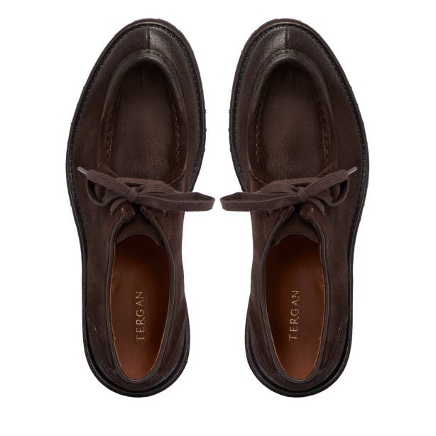 Kahverengi Deri Erkek Casual Ayakkabı - E25S1AY57461-A24 - 5