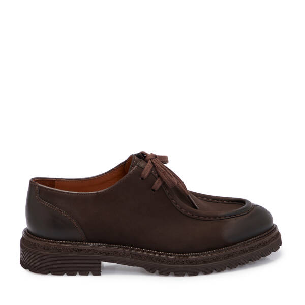 Kahverengi Deri Erkek Casual Ayakkabı - E25S1AY57461-G87 - 3