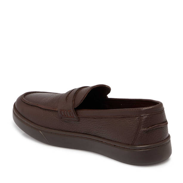 Kahverengi Deri Erkek Casual Ayakkabı - E25S1AY57476-A42 - 2