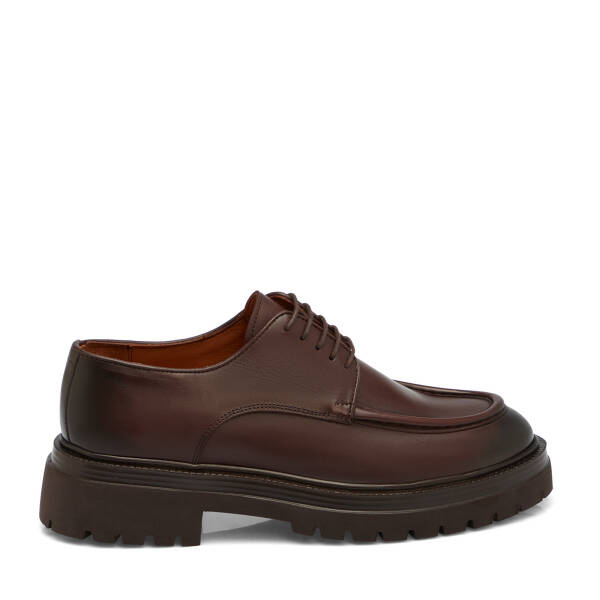 Kahverengi Hakiki Deri Erkek Casual Ayakkabı - E25S1AY57514-A24 - 3