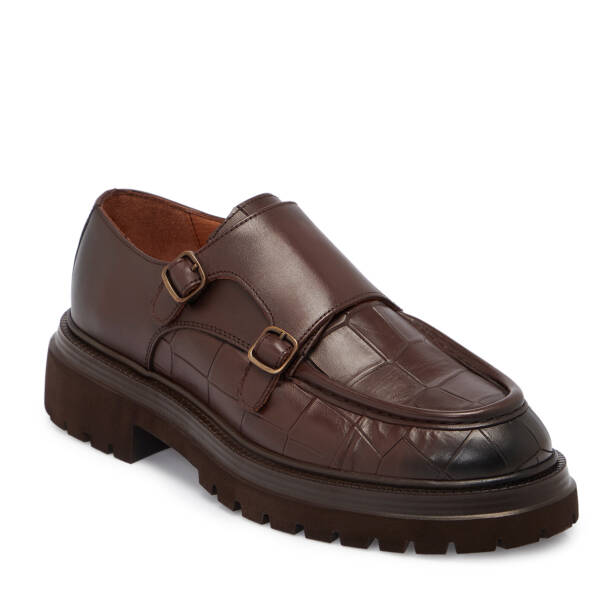 Kahverengi Hakiki Deri Erkek Casual Ayakkabı - E25S1AY57515-A24 - 2