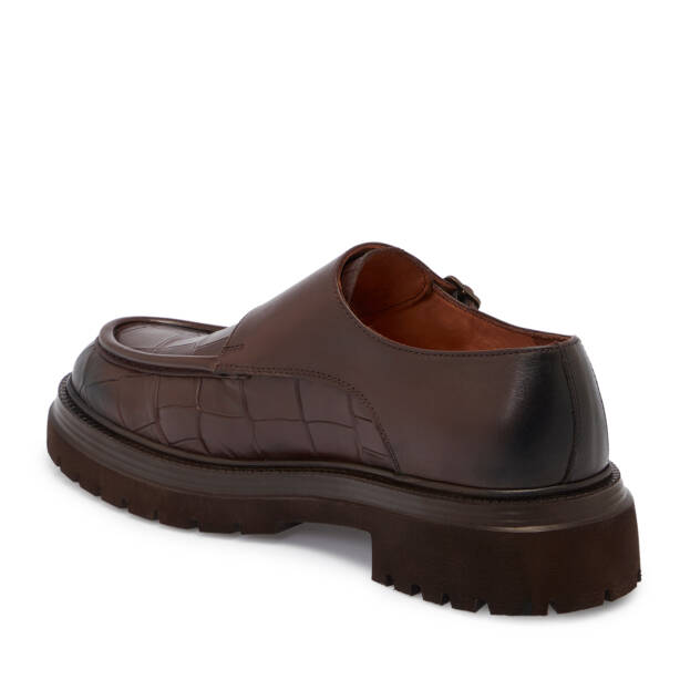 Kahverengi Hakiki Deri Erkek Casual Ayakkabı - E25S1AY57515-A24 - 3