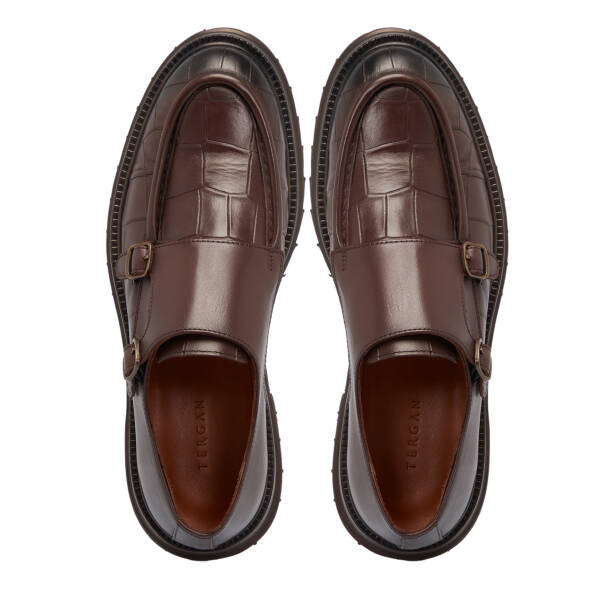 Kahverengi Hakiki Deri Erkek Casual Ayakkabı - E25S1AY57515-A24 - 5