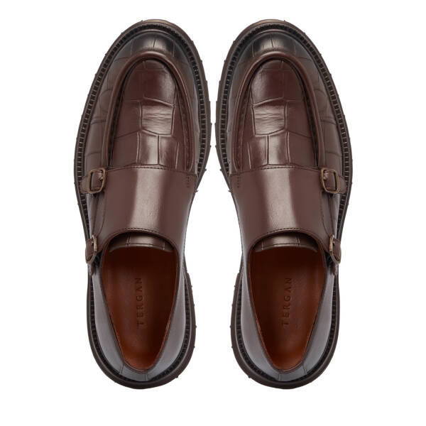 Kahverengi Hakiki Deri Erkek Casual Ayakkabı - E25S1AY57515-A24 - 5