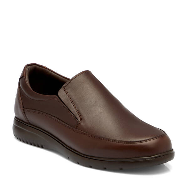 Kahverengi Hakiki Deri Erkek Casual Ayakkabı - E25S1AY57549-A24 - 1