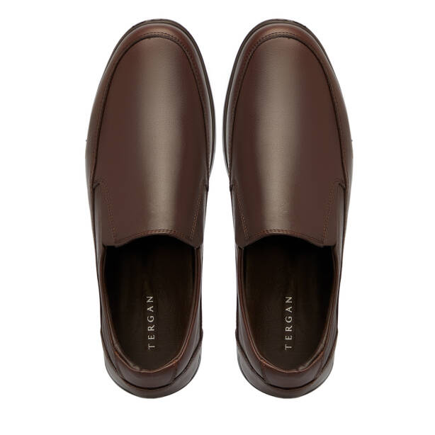 Kahverengi Hakiki Deri Erkek Casual Ayakkabı - E25S1AY57549-A24 - 5