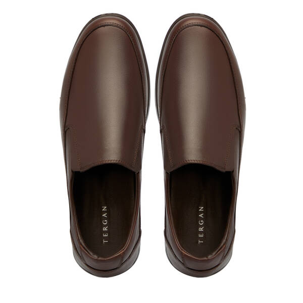 Kahverengi Hakiki Deri Erkek Casual Ayakkabı - E25S1AY57549-A24 - 5