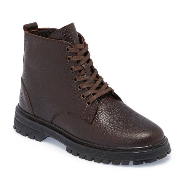 Kahverengi Deri Erkek Casual Bot - E24K1BT57135-A24 
