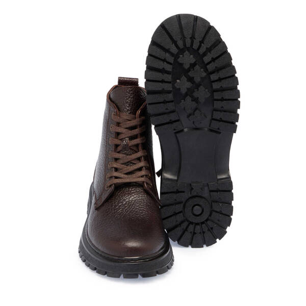 Kahverengi Deri Erkek Casual Bot - E24K1BT57135-A24 - 4