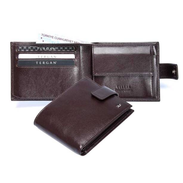 Kahverengi Hakiki Deri Erkek Cüzdan - S1CE00001109-B07 - 2