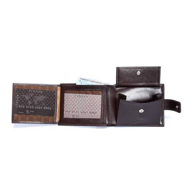 Kahverengi Hakiki Deri Erkek Cüzdan - S1CE00001109-B07 - 3