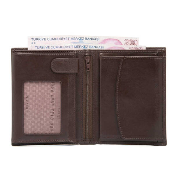 Kahverengi Deri Erkek Cüzdan - S1CE00001247-B07 - Tergan