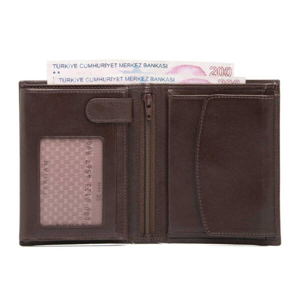 Kahverengi Deri Erkek Cüzdan - S1CE00001247-B07 - 2