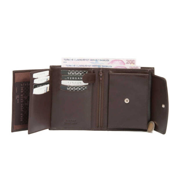 Kahverengi Hakiki Deri Erkek Cüzdan - S1CE00001247-B07 - 4