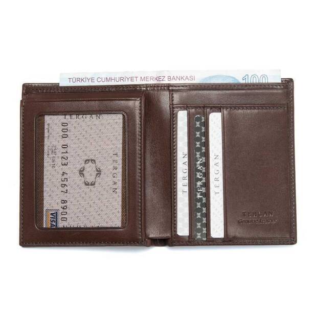 Kahverengi Deri Erkek Cüzdan - S1CE00001339-B07 - Tergan