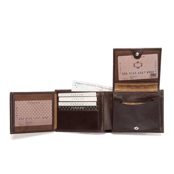 Kahverengi Deri Erkek Cüzdan - S1CE00001373-A98 - 3