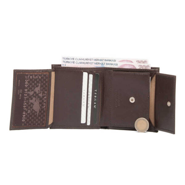Kahverengi Deri Erkek Cüzdan - S1CE00001408-B07 - 3