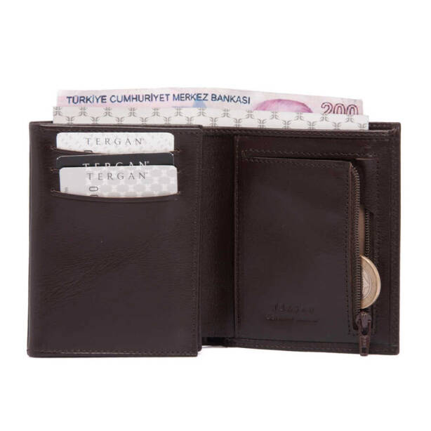 Kahverengi Deri Erkek Cüzdan - S1CE00001430-B07 - 2