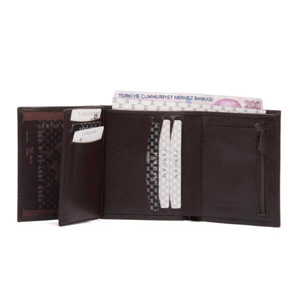 Kahverengi Deri Erkek Cüzdan - S1CE00001430-B07 - 4