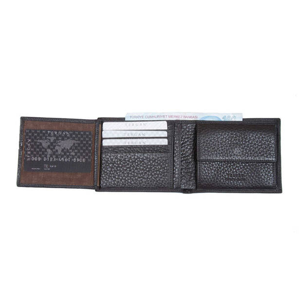 Kahverengi Hakiki Deri Erkek Cüzdan - S1CE00001465-A42 - 3