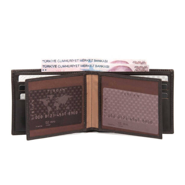 Kahverengi Hakiki Deri Erkek Cüzdan - S1CE00001499-A98 - 3